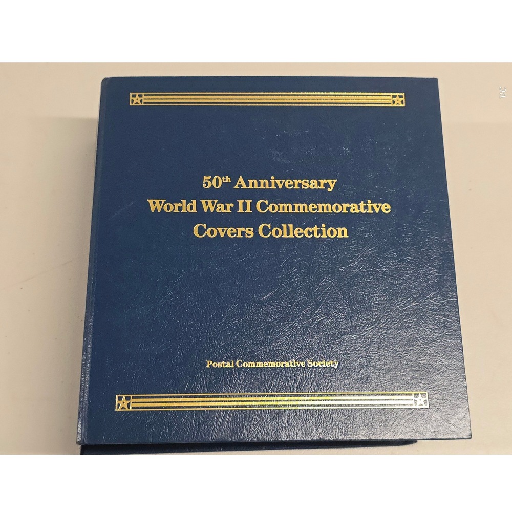 WWII 50th Anniversary Commemorative Covers Collection Postal Society Binder